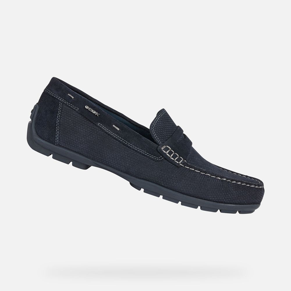 Mocassins Geox Homem Azul Marinho - Moner 2Fit - COZJQ0498